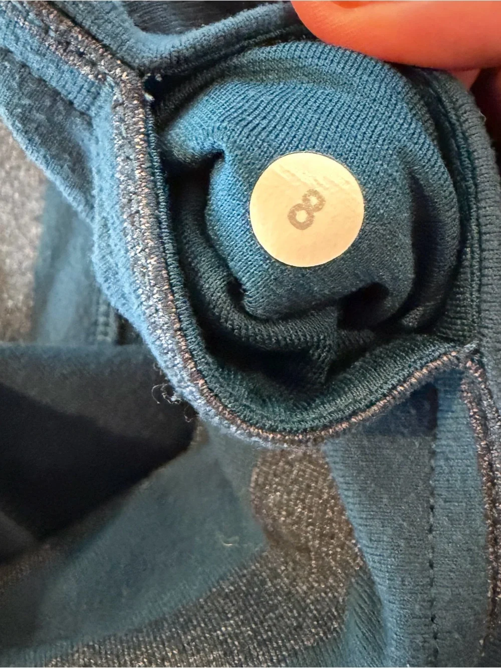 Lululemon teal Cropped Leggings size 8